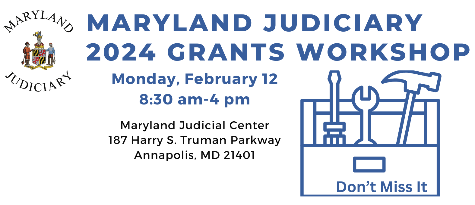 Maryland Grants workshop banner