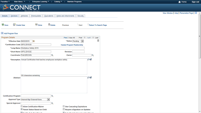 Screen image of this step