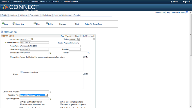 Screen image of this step