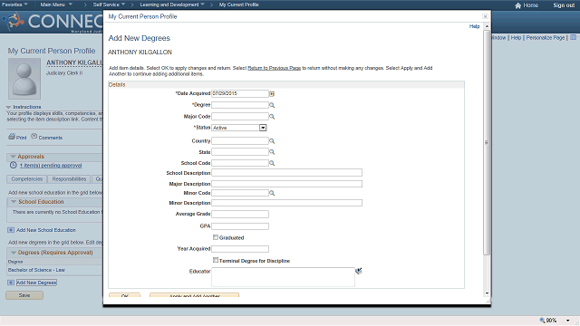 Screen image of this step