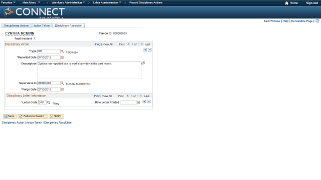 Screen image of this step