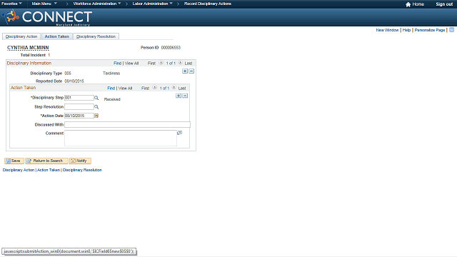 Screen image of this step