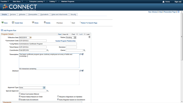 Screen image of this step