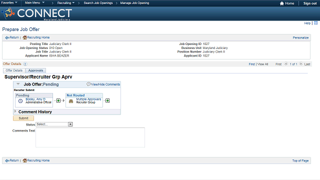 Screen image of this step
