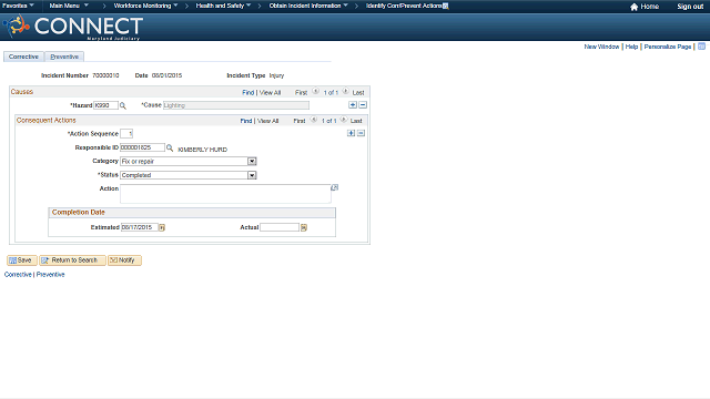 Screen image of this step