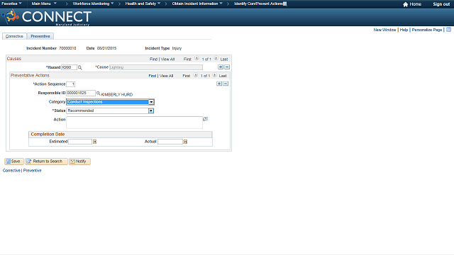 Screen image of this step
