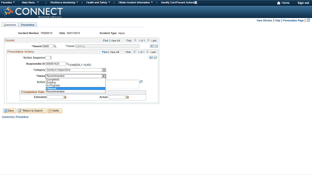 Screen image of this step