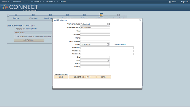 Screen image of this step