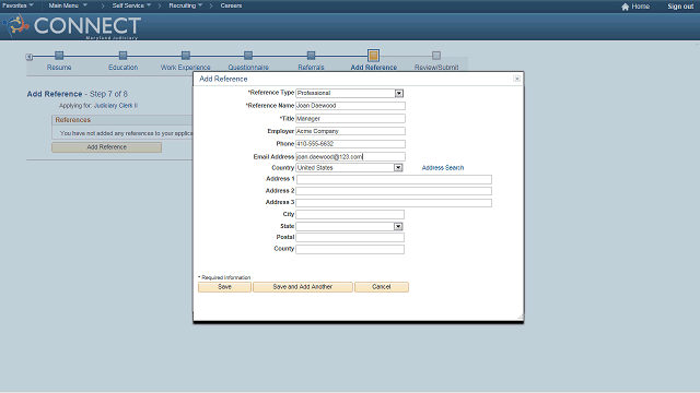 Screen image of this step