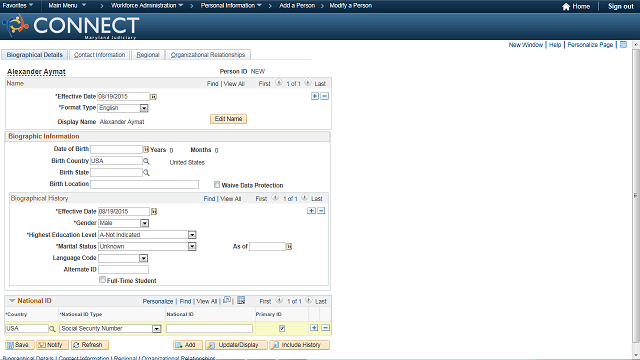 Screen image of this step