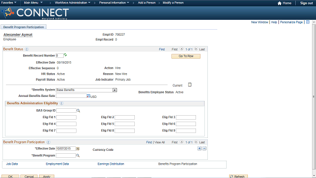 Screen image of this step