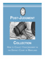 how to collect your judgement in the district court of maryland brochure