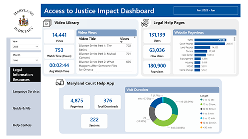 image of the data dashboard