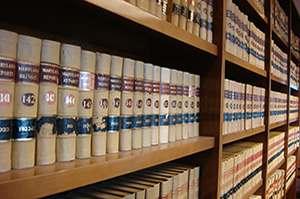 law books on shelf