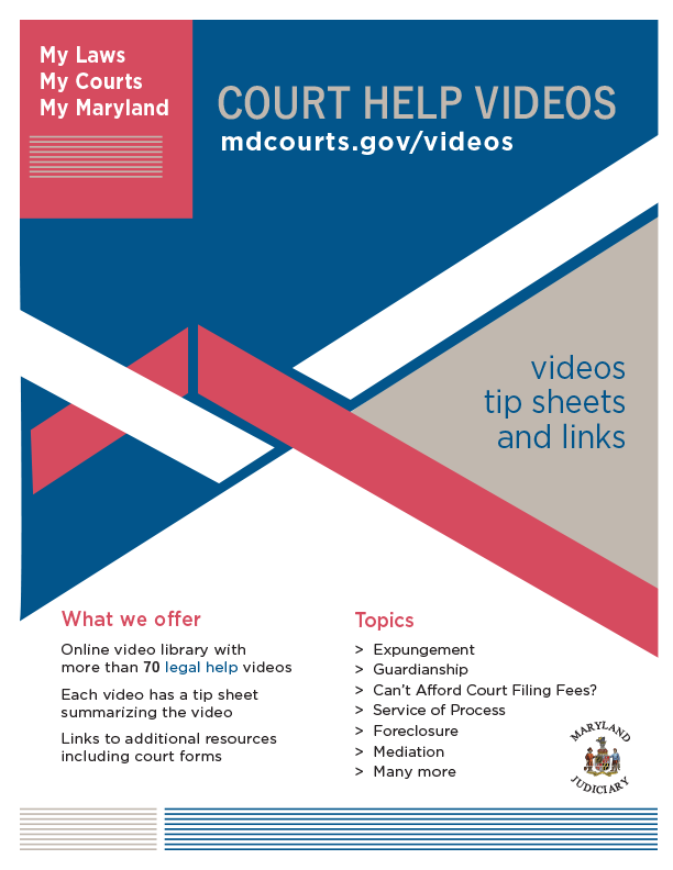 court help videos flier