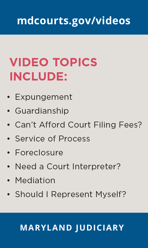 court help videos pocket card