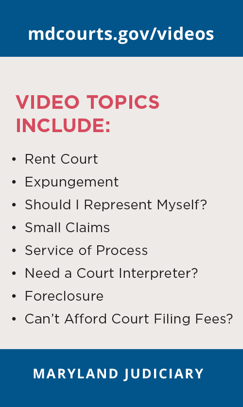 court help videos pocket card