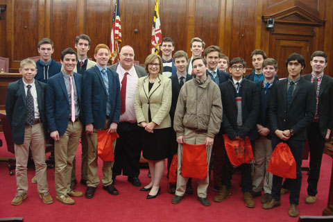 Students visiting court