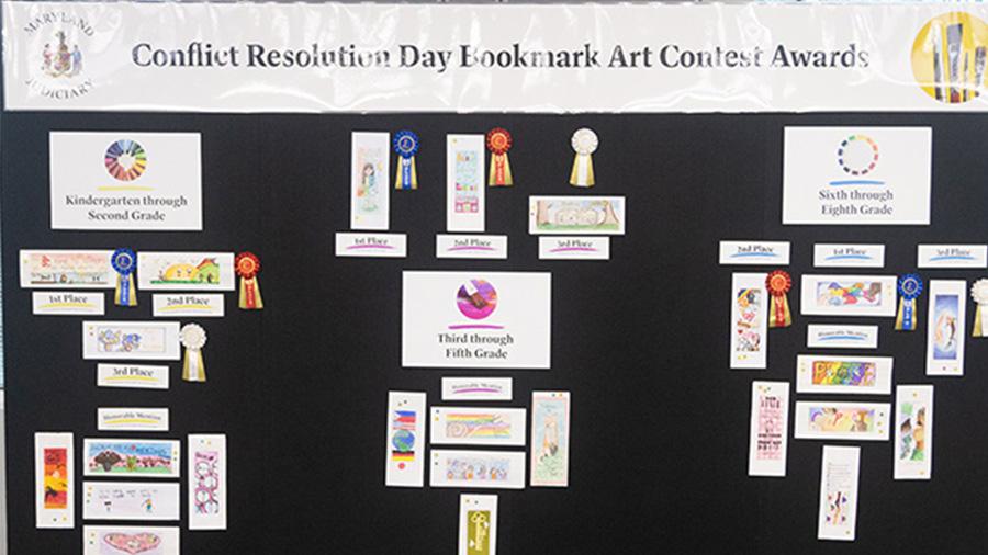Photo of 2025 bookmark contest winners bookmarks
