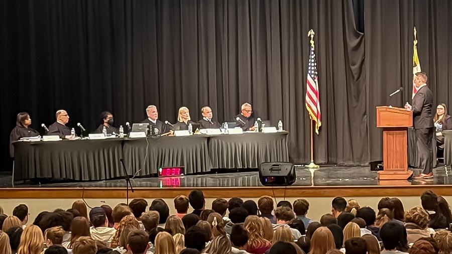 Oral arguments at Easton High School