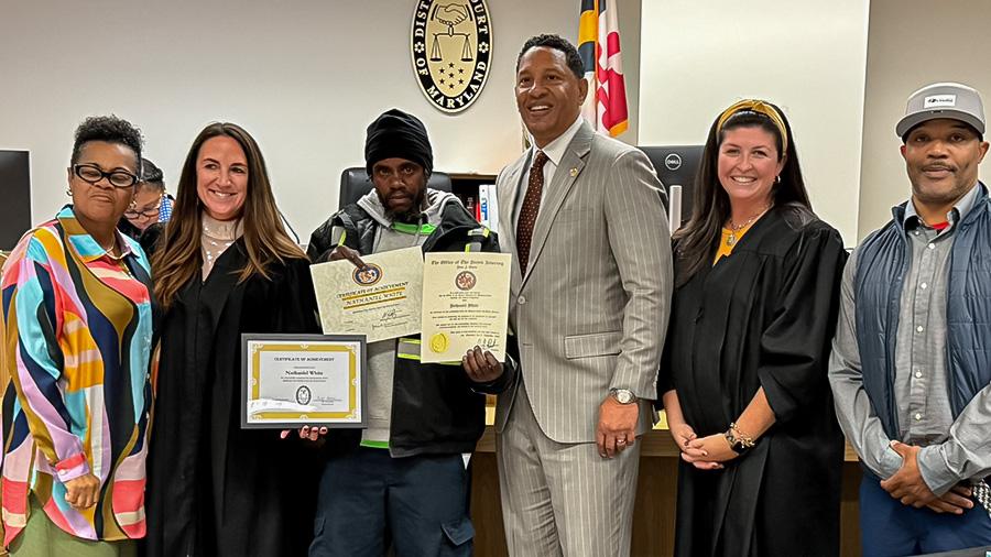 District Court Re-entry photo of event